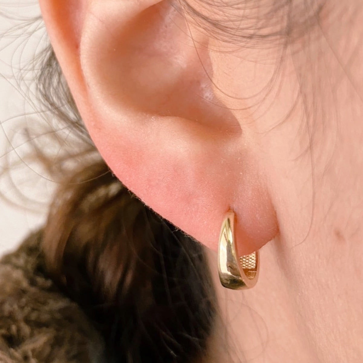 Arracada Clásica en Oro Italiano 10k pza