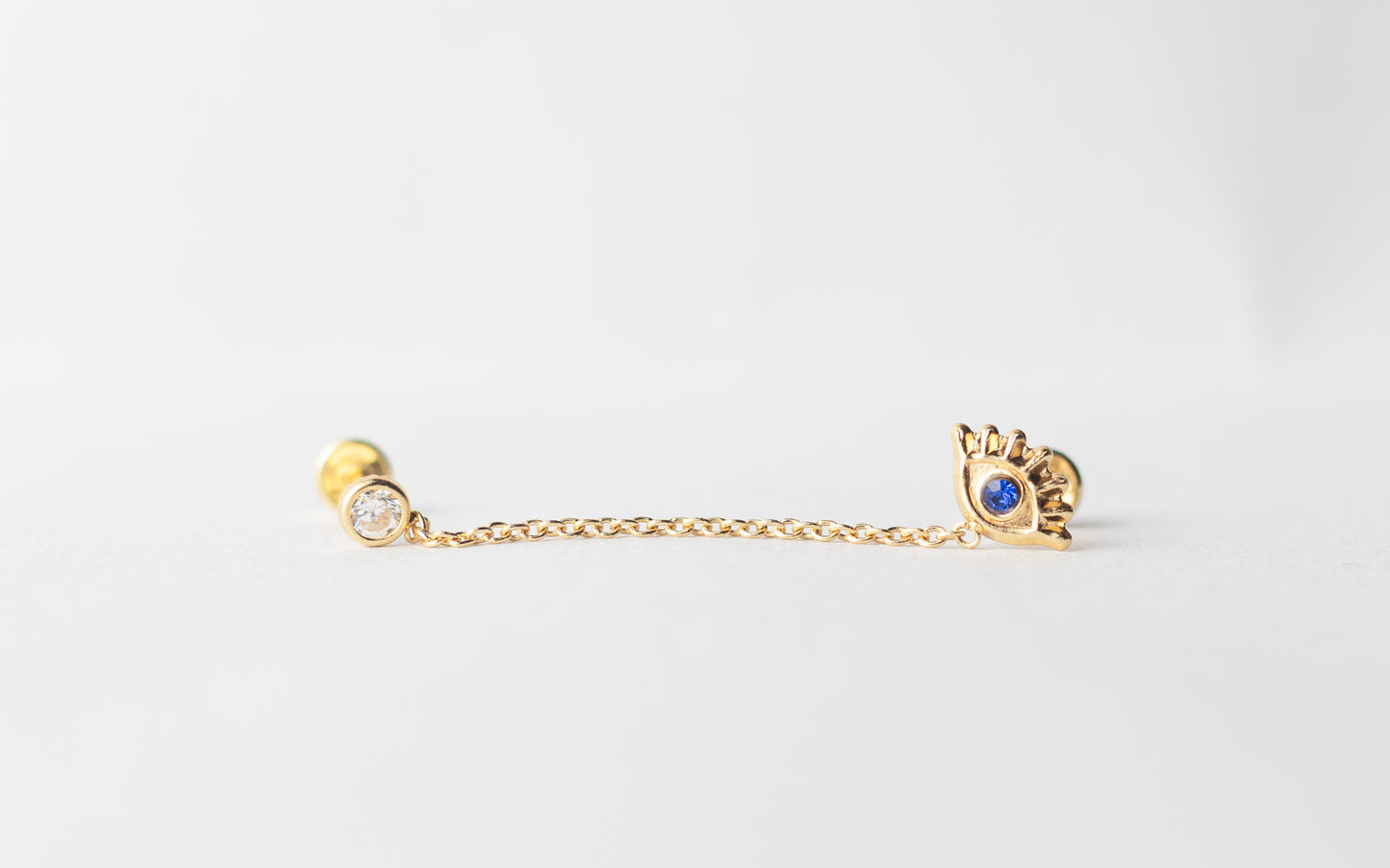 Broquel Colgante Ojo Essence oro 10k