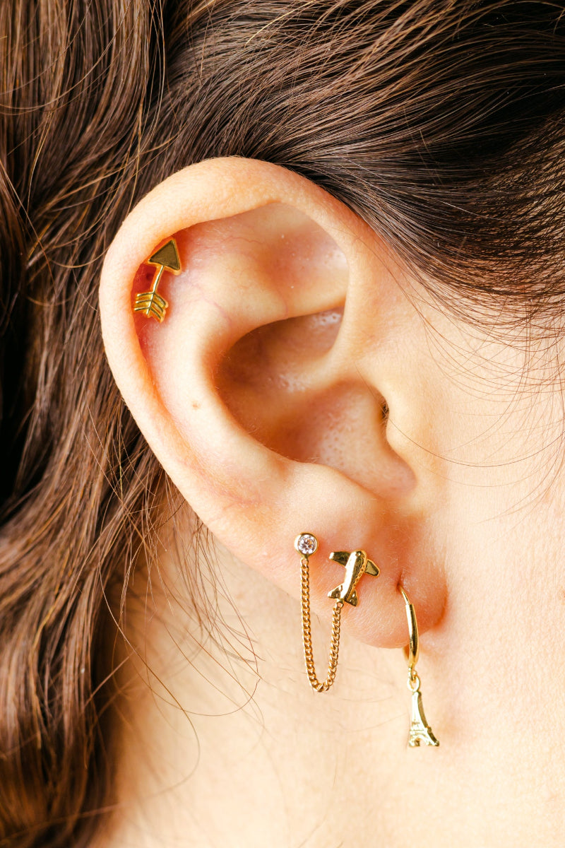 Arracada Paris oro 10k pza