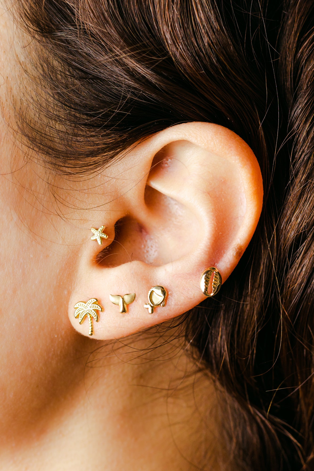 Estrella de Mar oro 10k pza