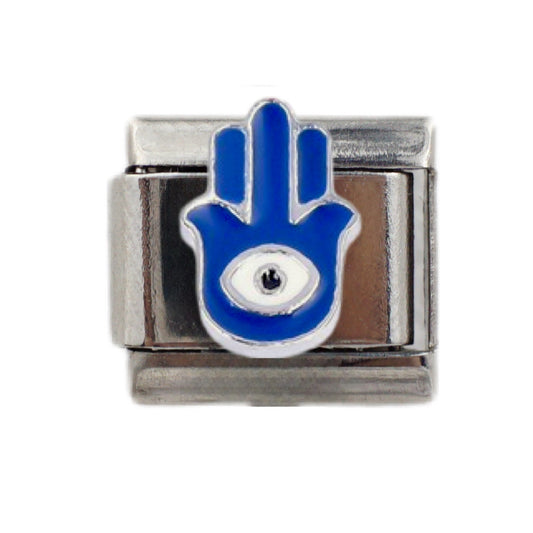 Charm Mano Hamsa Azul Con Ojo