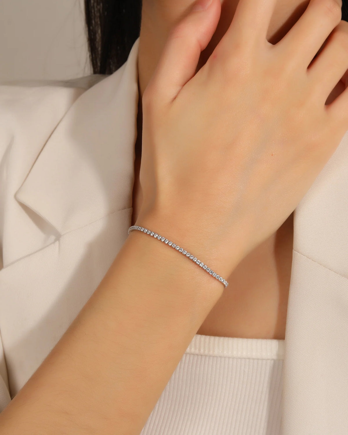 Pulsera Tenis con circonias 2mm