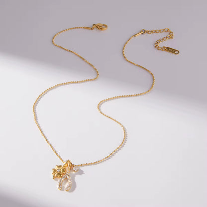 Collar huesito y trébol