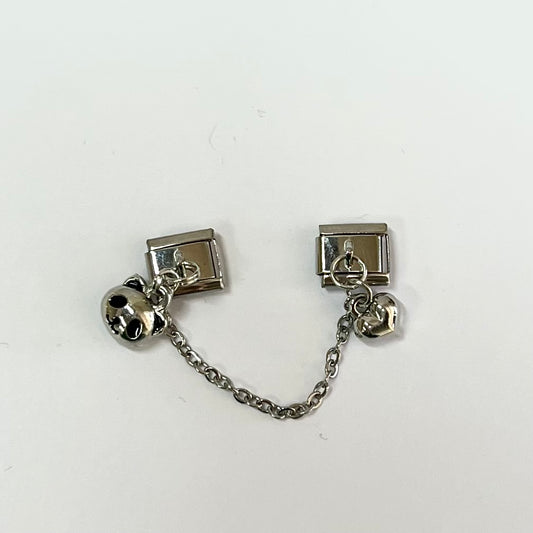 Charms Colgante Doble Oso y Corazón