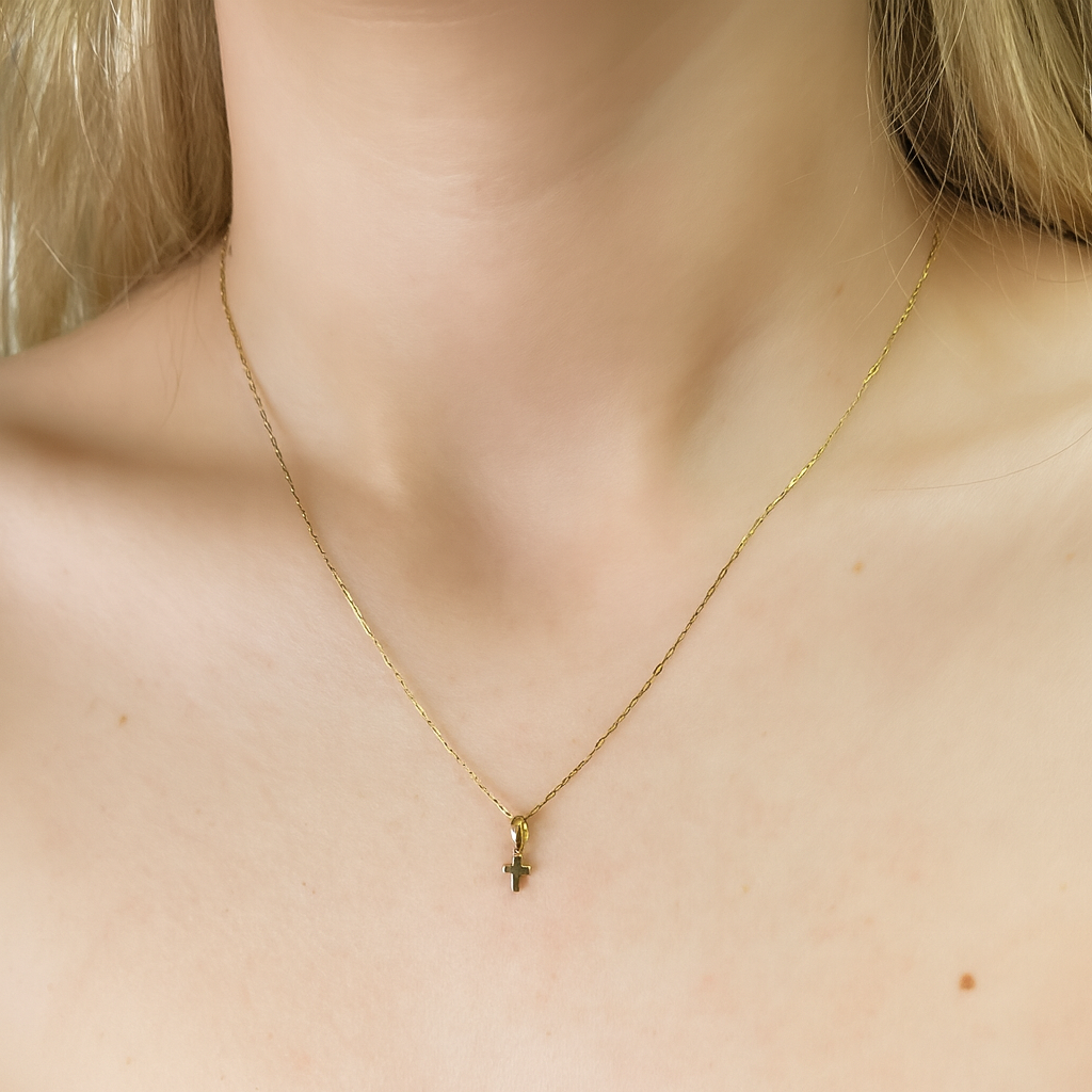 Dije Cruz mini lisa 10k