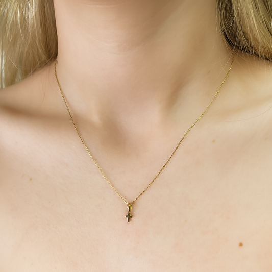 Dije Cruz mini lisa 10k