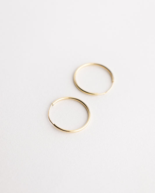 Medium Hoop oro 10k