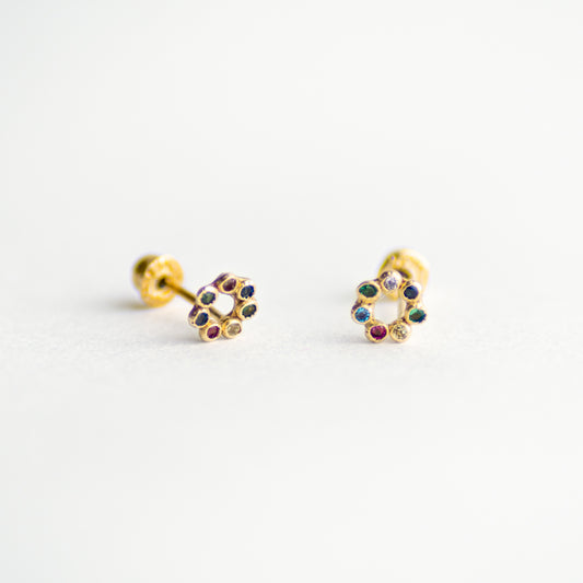 Broquel Baby Rueda oro 10k