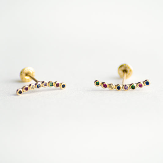 Broquel Rainbow oro 10k