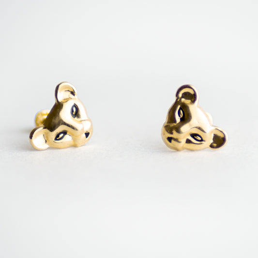 Broquel Pantera oro 10k par