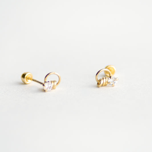 Broquel Aro de la suerte oro 10k