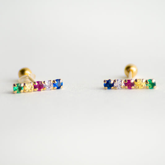 Broquel Barra Rain oro 10k