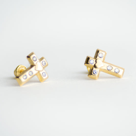 Broquel Cruz Amor 10k par