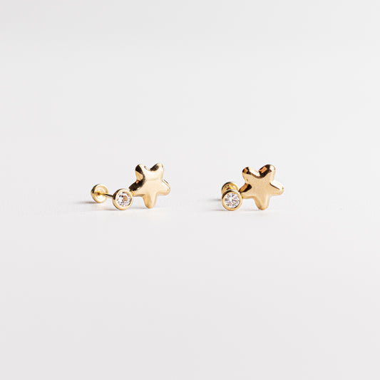 Broquel Estrella con Bisel oro 10k