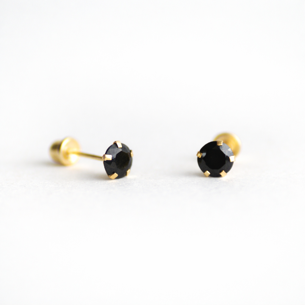 Brillo Circonia 5mm oro 10k pza