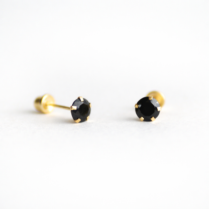 Brillo Circonia 5mm oro 10k pza