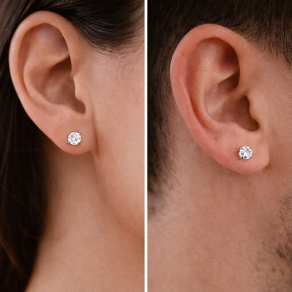 Brillo Circonia 5mm oro 10k pza
