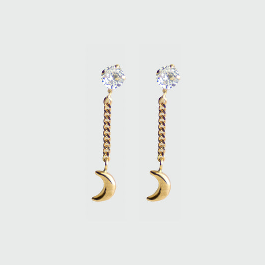 Broquel Moon Colgante oro 10k