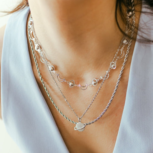 Collar Capas Saturno