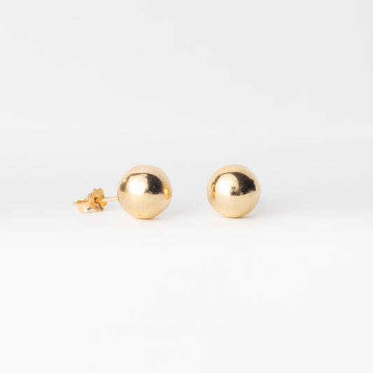 Arete Bola Lisa gde oro 10k