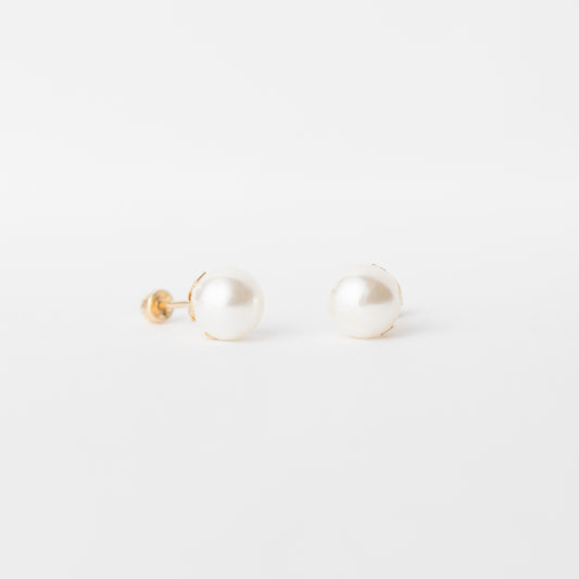 Broquel Perla oro 10k