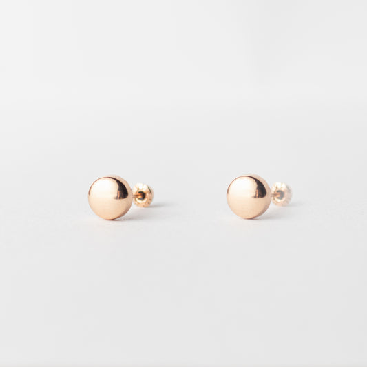 Broquel Luneta rosa oro 10k