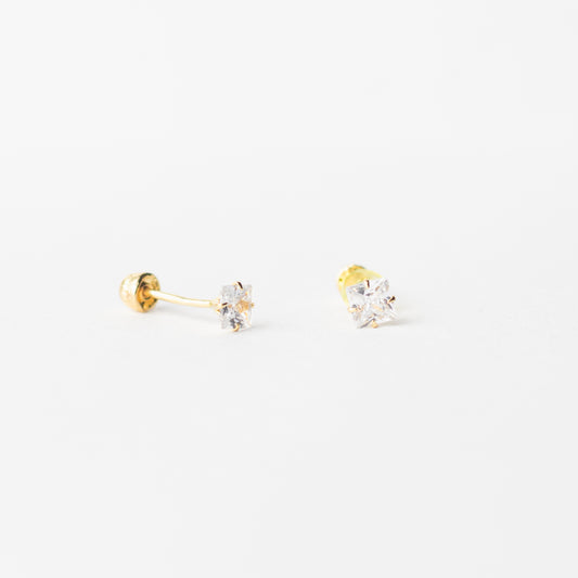 Broquel Cuadro oro 10k