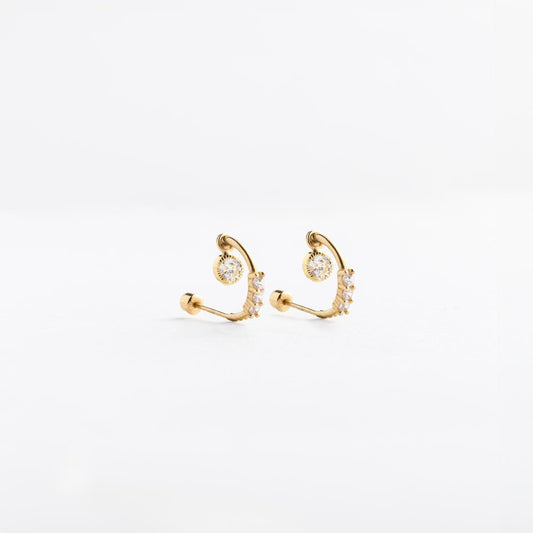 Media Coqueta con charm oro 10k pza