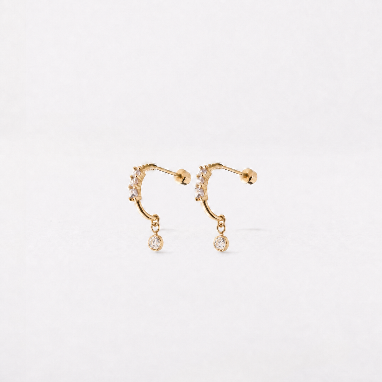 Medias Coquetas Con Charm oro 10k Par