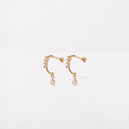 Medias Coquetas Con Charm oro 10k Par