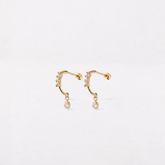 Medias Coquetas Con Charm oro 10k Par
