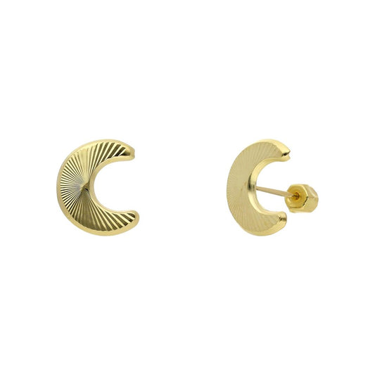 Broquel Luna diamantada oro 10k